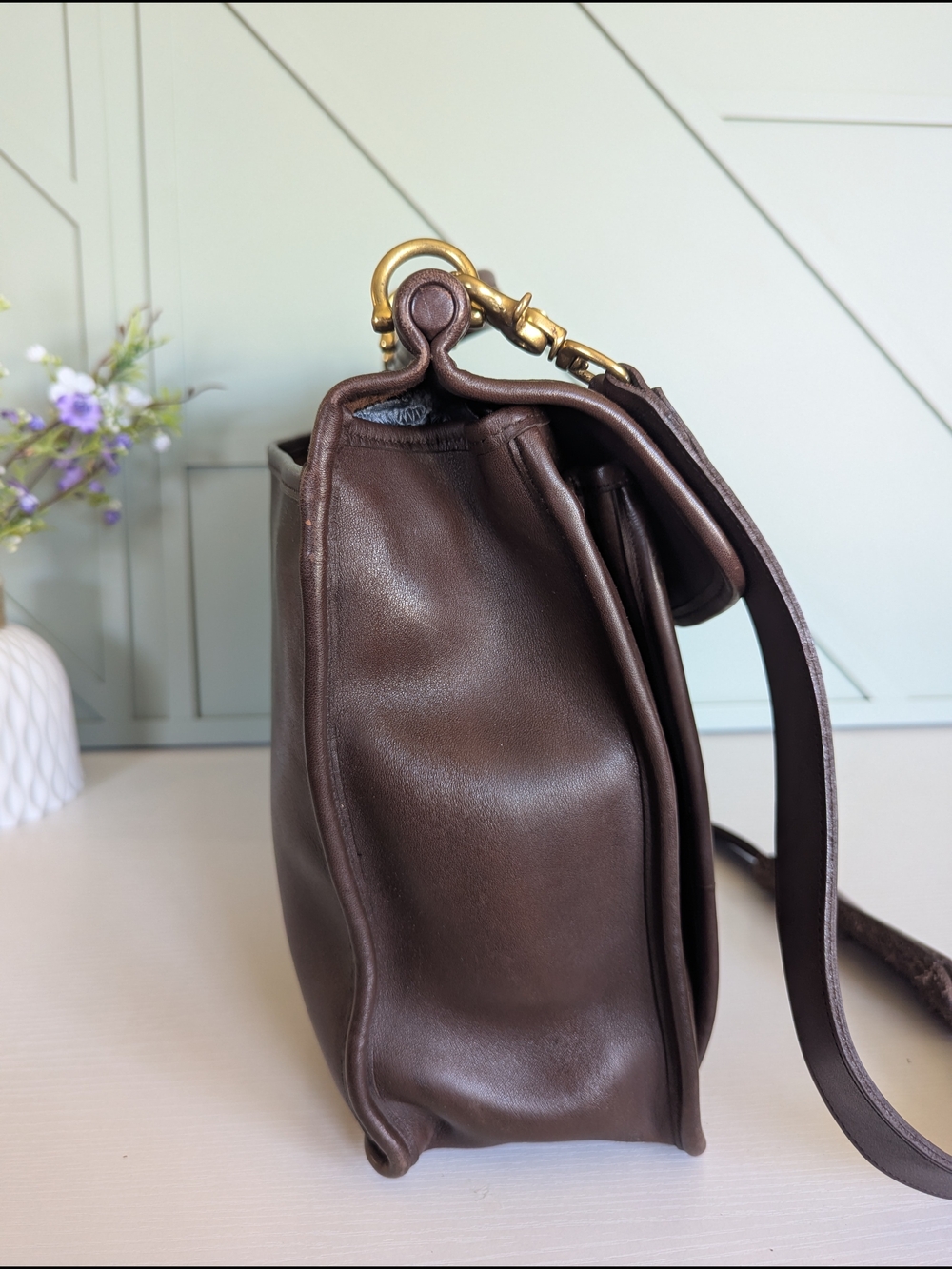 vintage Coach BeekmanBriefcase (Style #5266), an iconic dowel-top design first - Picture 2 of 12